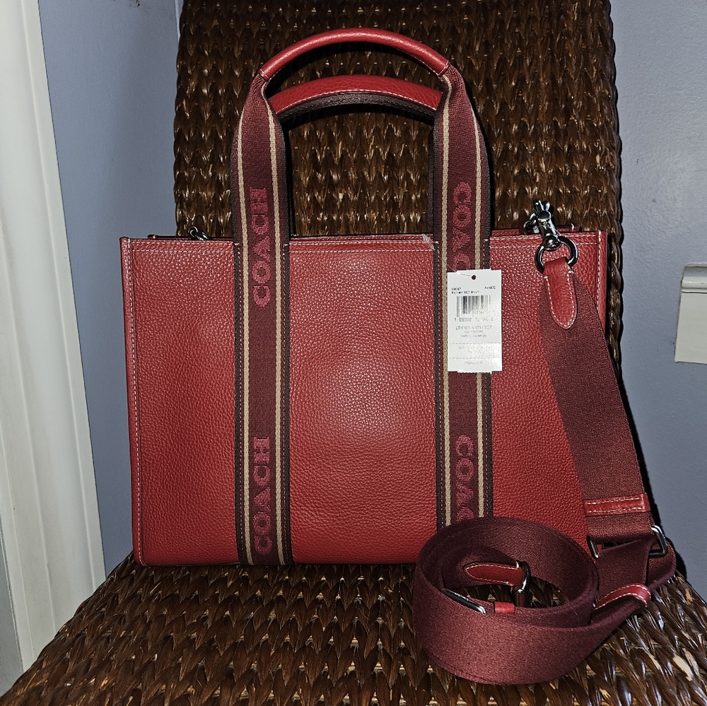 Authentic Coach Leather Tote